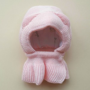 Шапка-шлем зимняя "Малыш" розовый